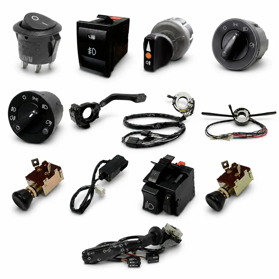 Chaves direcionais e comandos de luz automotivos