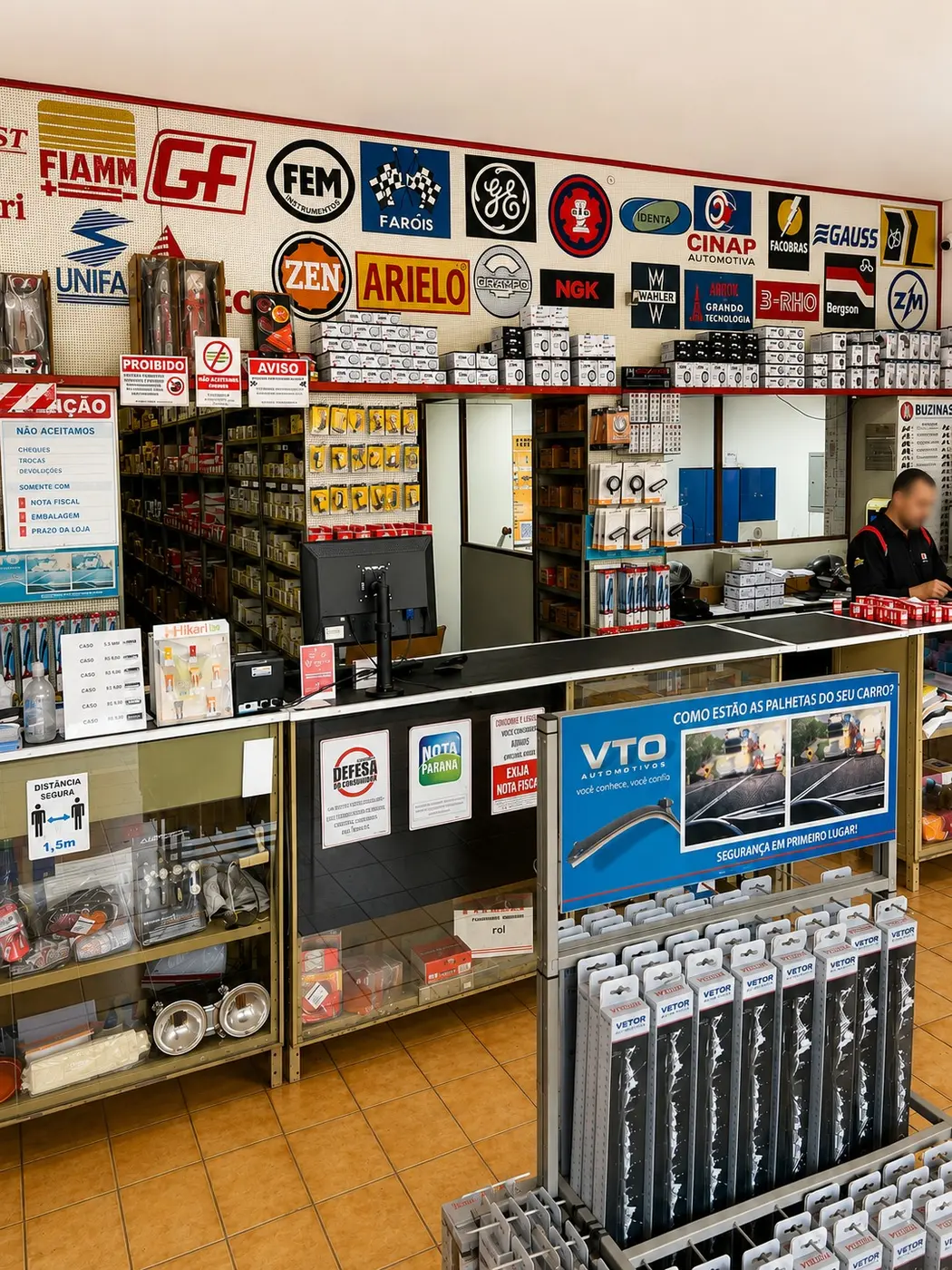 Produtos e marcas disponíveis na loja Eletroauto